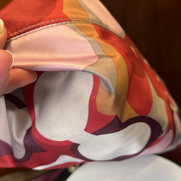 Coach  F21705  Rare  scarf print East – West Celeste hobo bag  shoulder bag LNEW - Picture 12 of 17